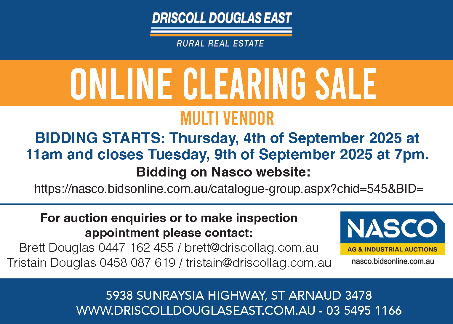 Clearing Sale Online Sep Clearing Sale Online Sep